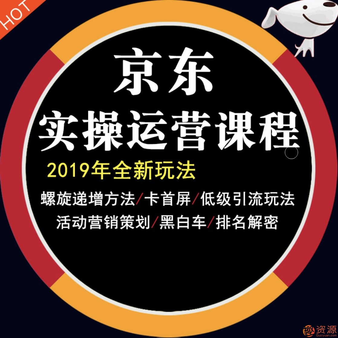 2019京東平臺店鋪運營教程快車營銷技巧高級開店全套電商視頻教學(xué)插圖