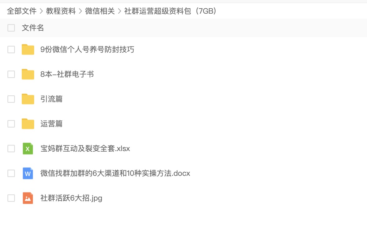 2020社群運(yùn)營(yíng)超級(jí)資料包（7GB) 百度網(wǎng)盤(pán)插圖1