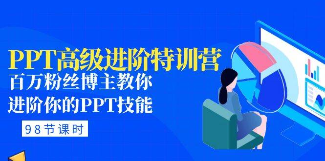 PPT高級進階：百萬粉絲博主進階PPT技能(98節(jié)課程+PPT素材包)百度網盤插圖