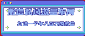 微信私域流量布局課程，打造年入百萬的微信【7節(jié)視頻課】百度網(wǎng)盤插圖