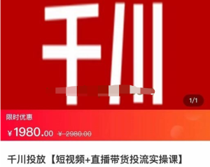 七巷社千川從零開(kāi)始實(shí)操投放課2023新版，提升投產(chǎn)ROI千川投放百度網(wǎng)盤插圖