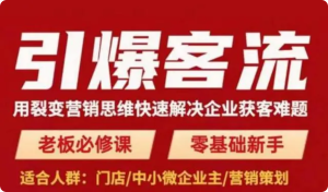 引爆客流，用裂變營(yíng)銷思維快速解決企業(yè)獲客難題百度網(wǎng)盤(pán)插圖