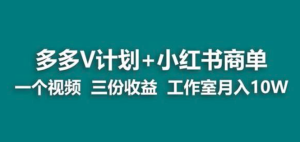 【藍(lán)海項(xiàng)目】多多v計(jì)劃小紅書商單副業(yè)賺錢教程百度網(wǎng)盤插圖